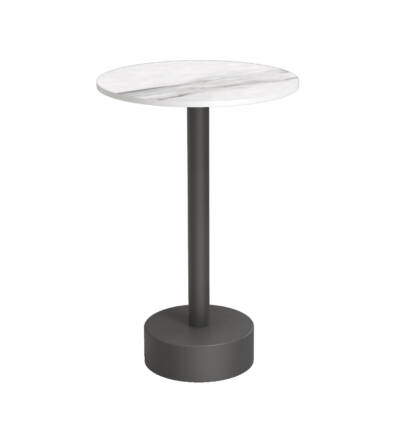Bergen Round End Table with Ceramic Top