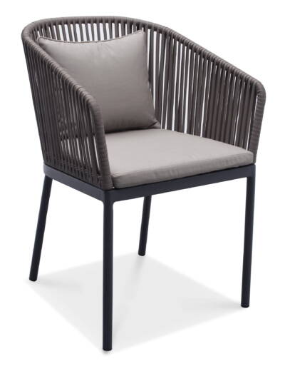 Spaghetti Dining Arm Chair With Rope