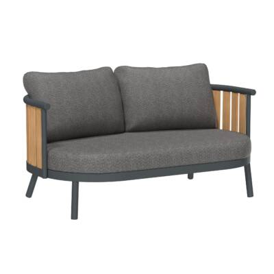 Vatican Love Seat with Faux Teak