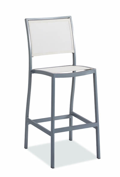 Mediterranean Armless Bar Stool With Sling