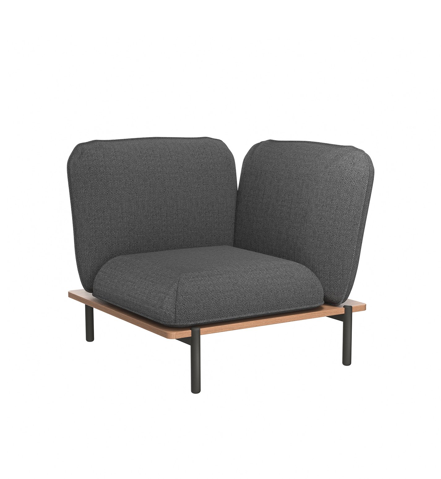 Pillow Corner Module with Wood Grain PC ALU Base Slats - Image 2