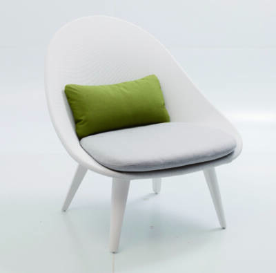 Dinosaur Egg Sling Lounge Side Chair with Sling