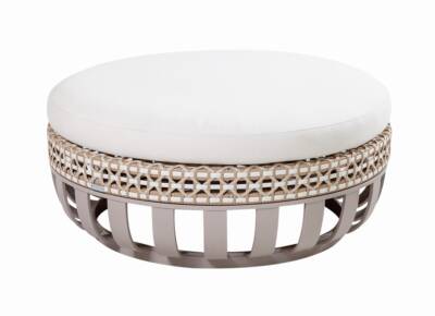 Vase Foot Stool With Wicker