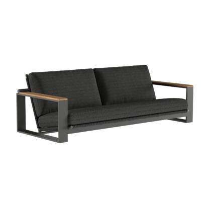 Montana Love Seat with Rope and Faux Teak Arm Rests