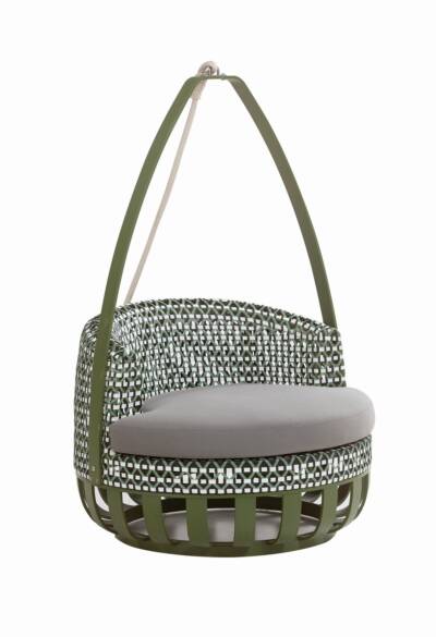 Vase Hanging Chair With Wicker