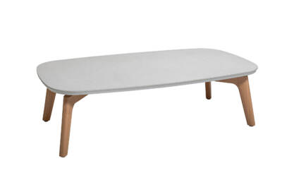 Bagel Coffee Table with Ceramic Top and Aluminum Rim