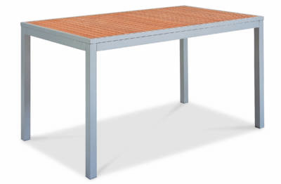 Mediterranean Dining Table with Teak or Faux Teak Top