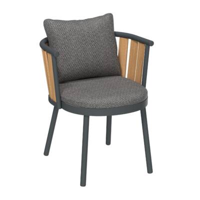 Vatican Dining Arm Chair with Faux Teak