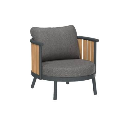 Vatican Lounge Arm Chair with Faux Teak