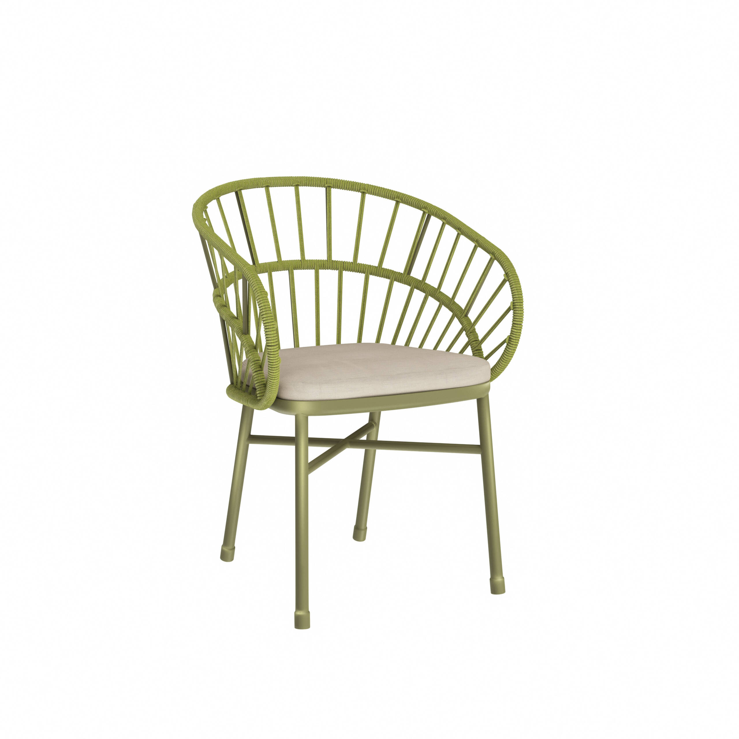 Nest Dining Arm Chair with Rope Back