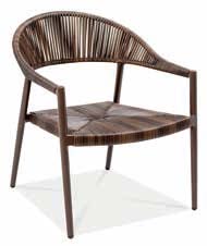 Prage Lounge Arm Chair With Seagrass Wicker Rope