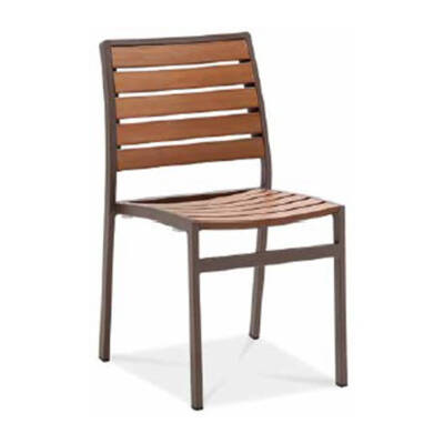 Adriatic Dining Side Chair With Faux Teak