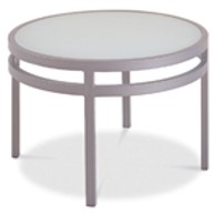 Alpha Round Dining Table with Solid Aluminum Top