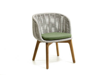 Bagel Dining Arm Chair with Seat Cushion Only