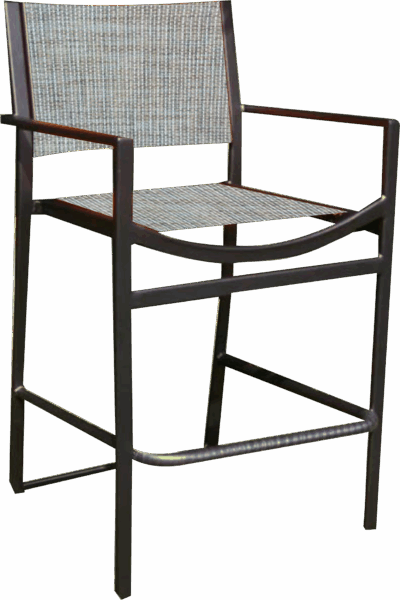 Alpha Sling Bar Stool with Arms