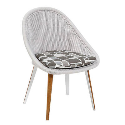 Dinosaur Egg Dining Side Chair with Dense Weave Rope