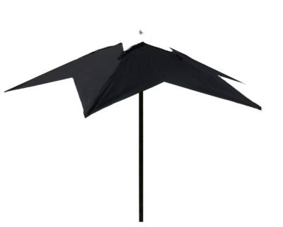 11.0' Eclipse Star-Shaped Market Umbrella with Single Top and Middle Vent and Outside Ties