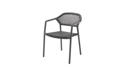 Gaudi Dining Arm Chair with Seagrass Wicker Back and Sling Seat