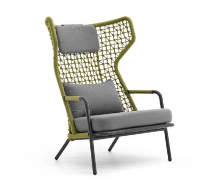 Banyan Tree High Back Wing Lounge Arm Chair