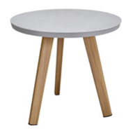 Jumbo Three Legged Dining Table with Ceramic Top with ALU Rim