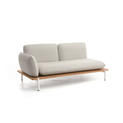 Pillow Right Arm Module with Wood Grain PC ALU Base Slats