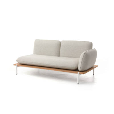 Pillow Left Arm Module with Wood Grain PC ALU Base Slats