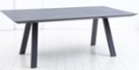 Loft Dining Table with Aluminum Top