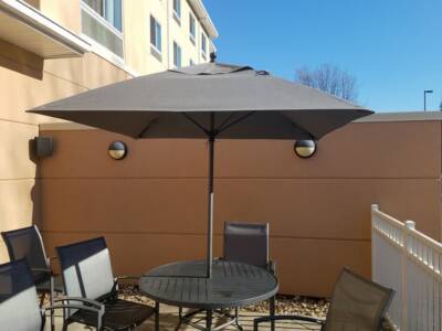 7.5' Mandarin Square Market Umbrella with Single Top Vent
