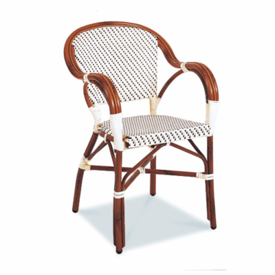 Paris 14 Dining Arm Chair With Wicker