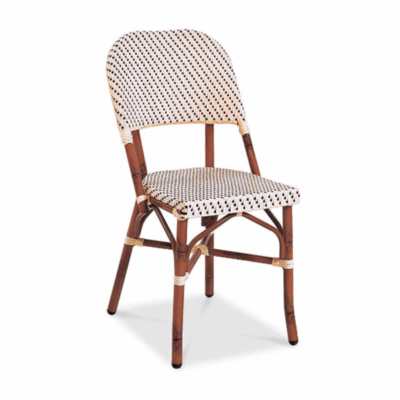 Paris 17 Dining Side Chair With Wicker