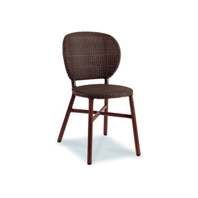 Paris 13 Dining Side Chair With Wicker