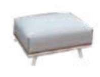 Loft Foot Stool with Stock Fabric