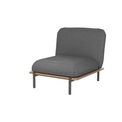 Pillow Center Module with Wood Grain PC ALU Base Slats