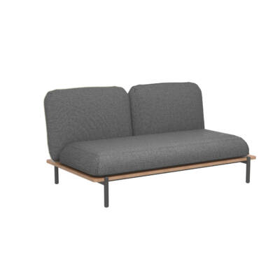 Pillow Double Module with Wood Grain PC ALU Base Slats