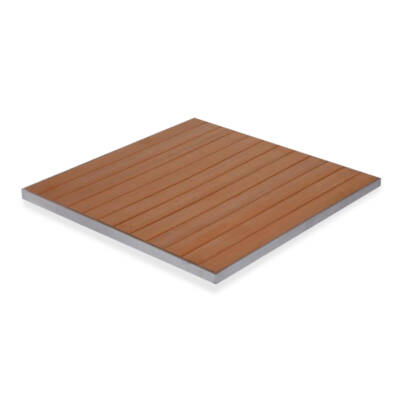 Square Faux Teak Table Top