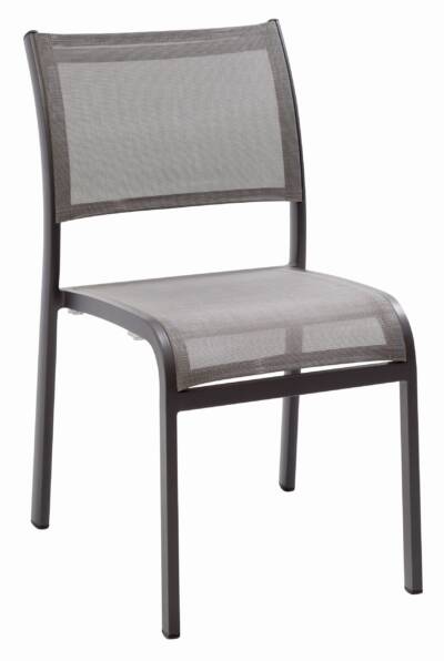 Rhodes Dining Side Chair With Sling and Curved Seat