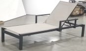 Scandinavia Sunlounger with Sling, Arms & Rear Wheels