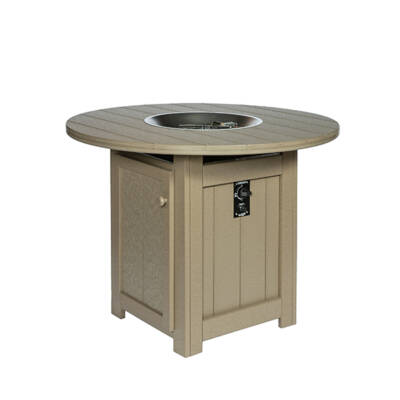 Round Bar Height Fire Table