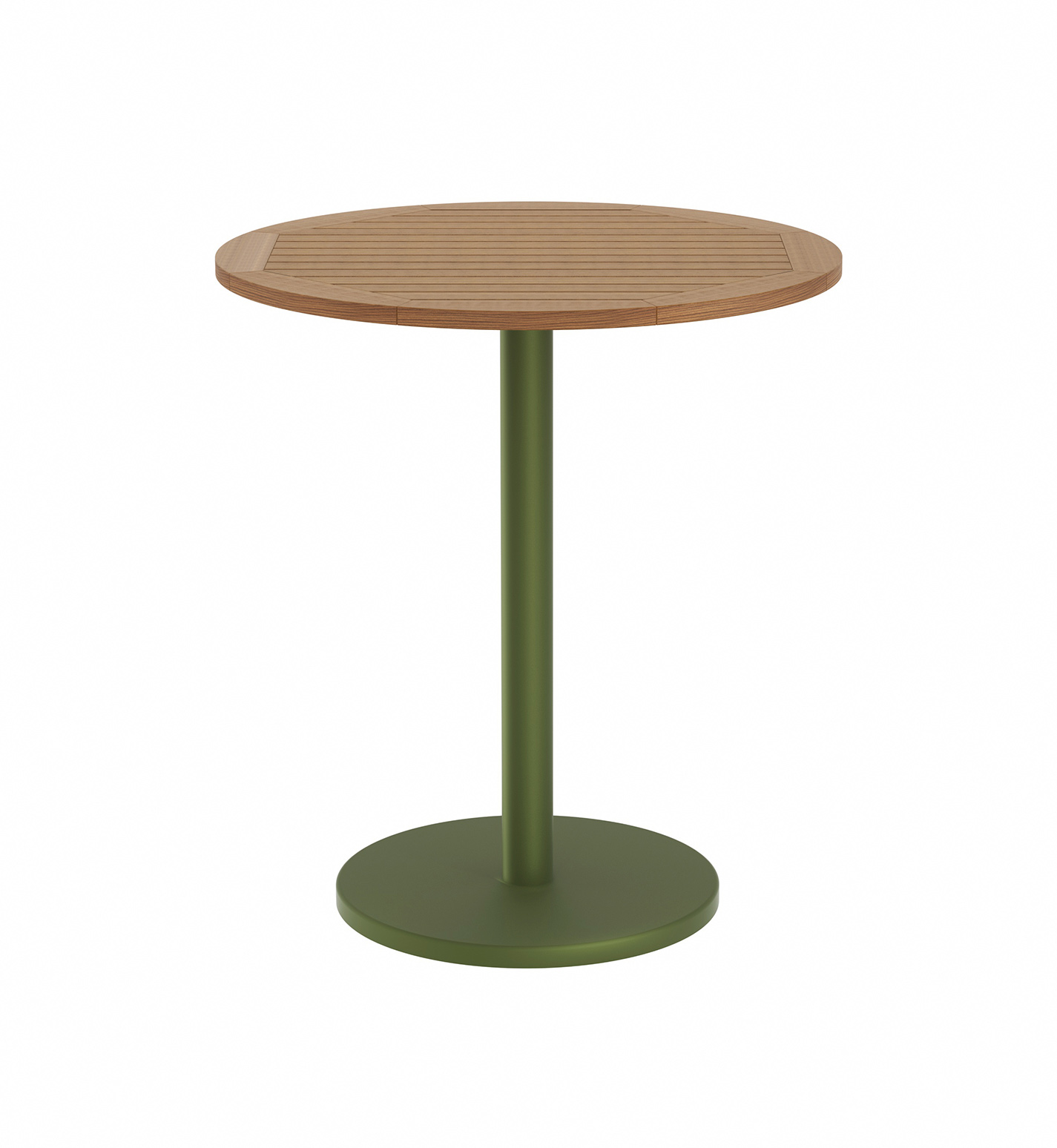 Bergen Round Dining Table with Teak Top
