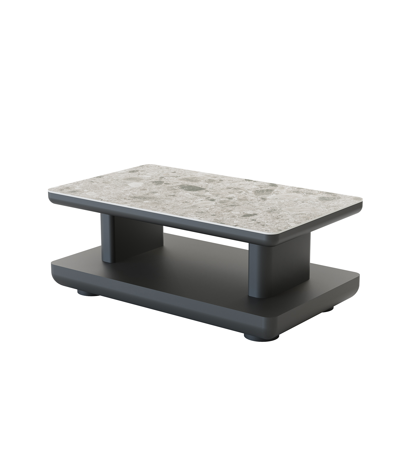 Block Side or Coffee Table with Ceramic Top