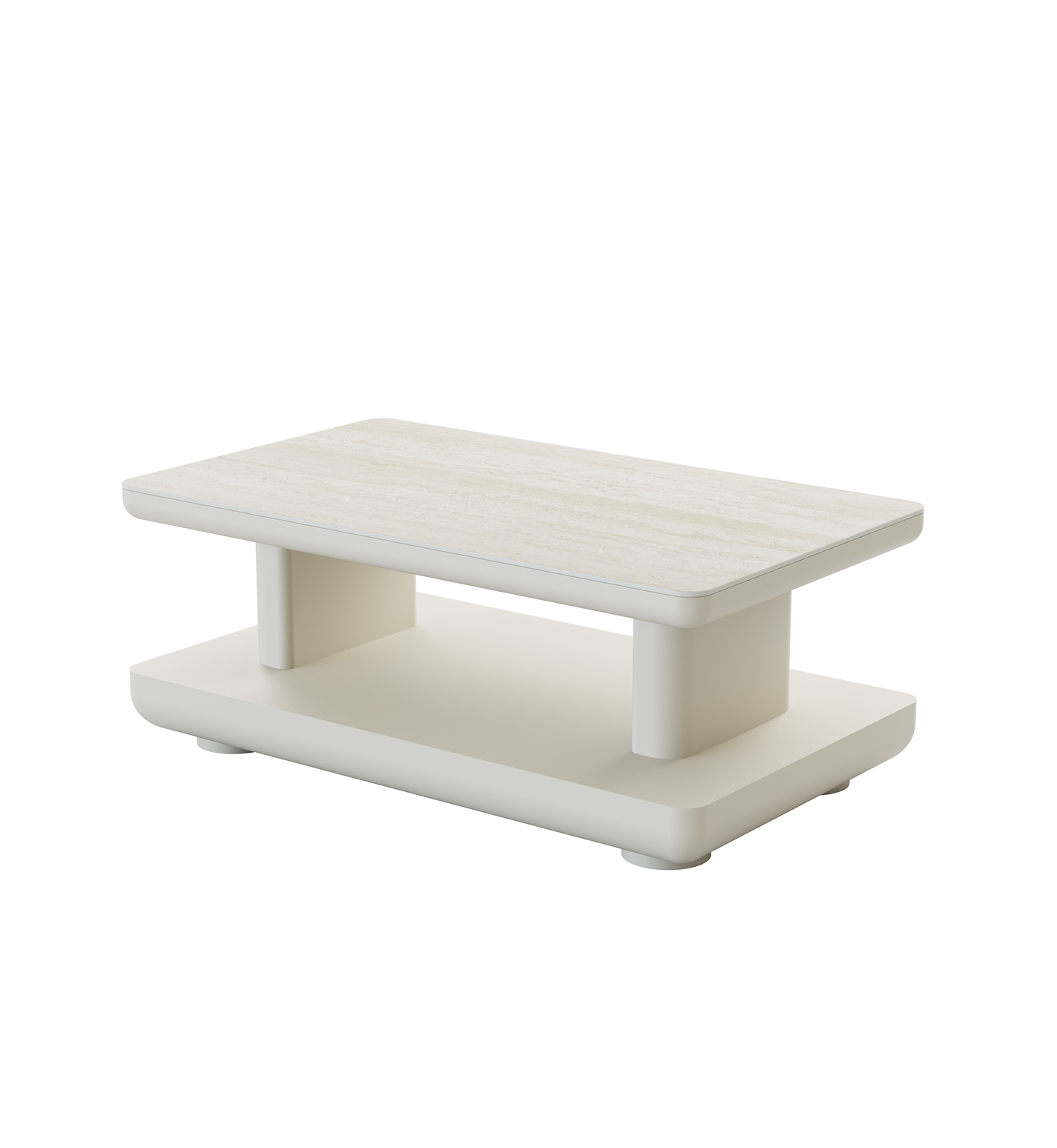 Block Side or Coffee Table with Ceramic Top - Image 2