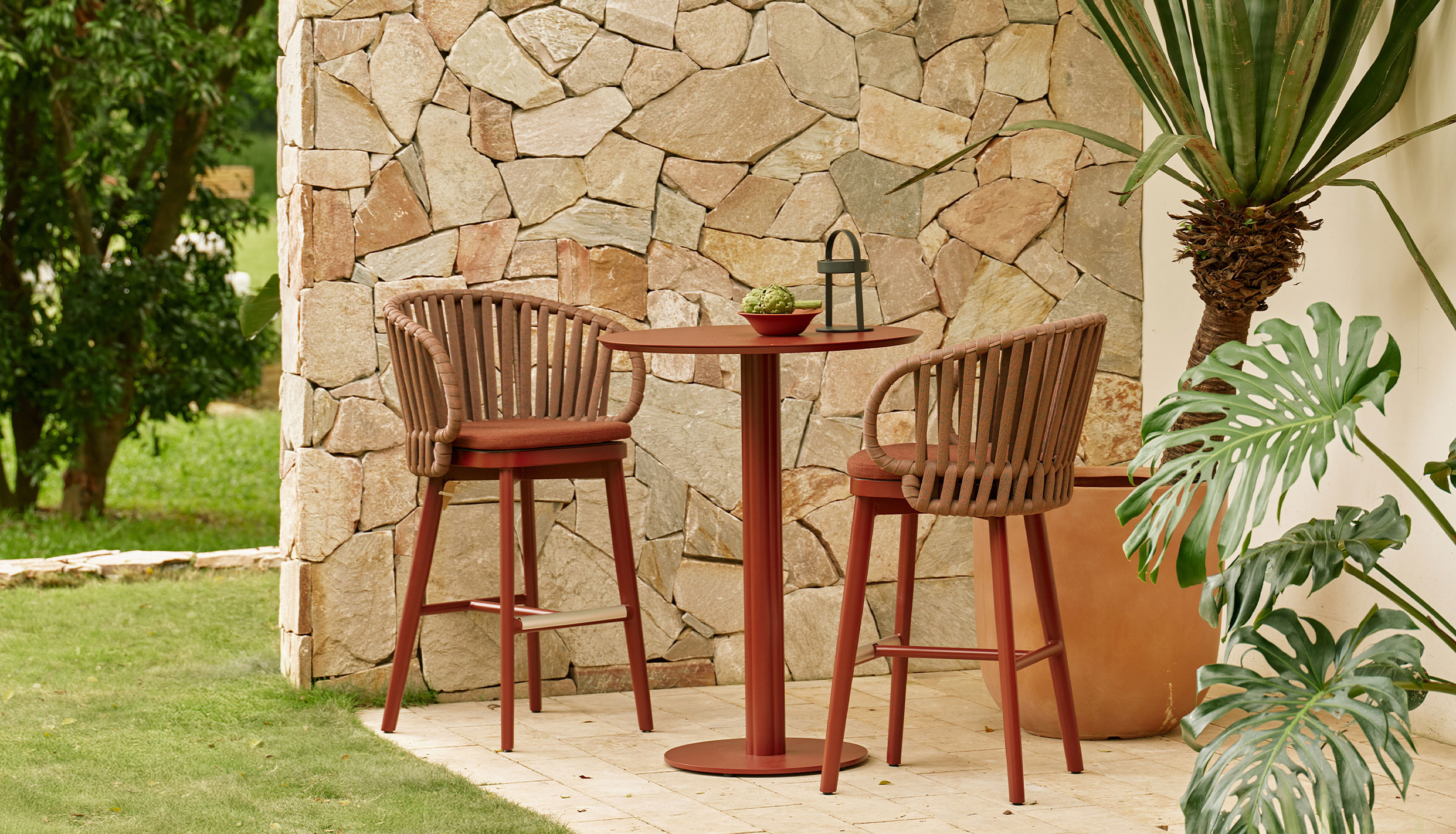 Jumbo II Bar Stool with Rope - Image 4