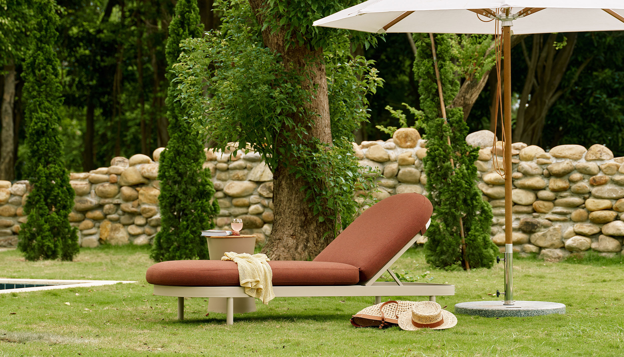 Jumbo II Armless Sunlounger - Image 2