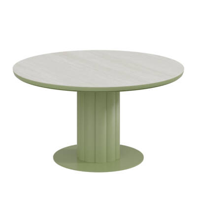 Lotus Large Round Dining Table with Ceramic Top