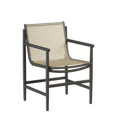 String Dining Arm Chair with Cane Wicker