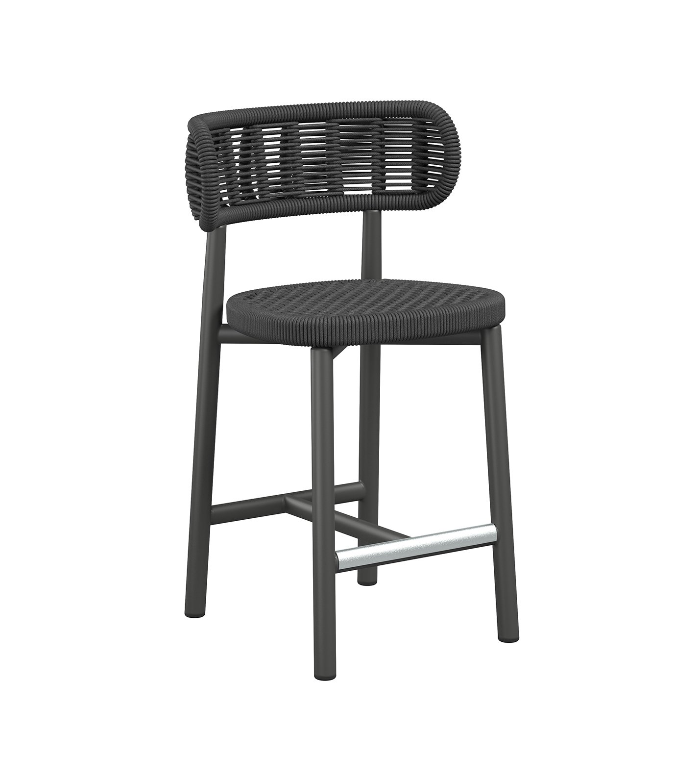 Shell Bar Stool with Seat Cushion - Image 2