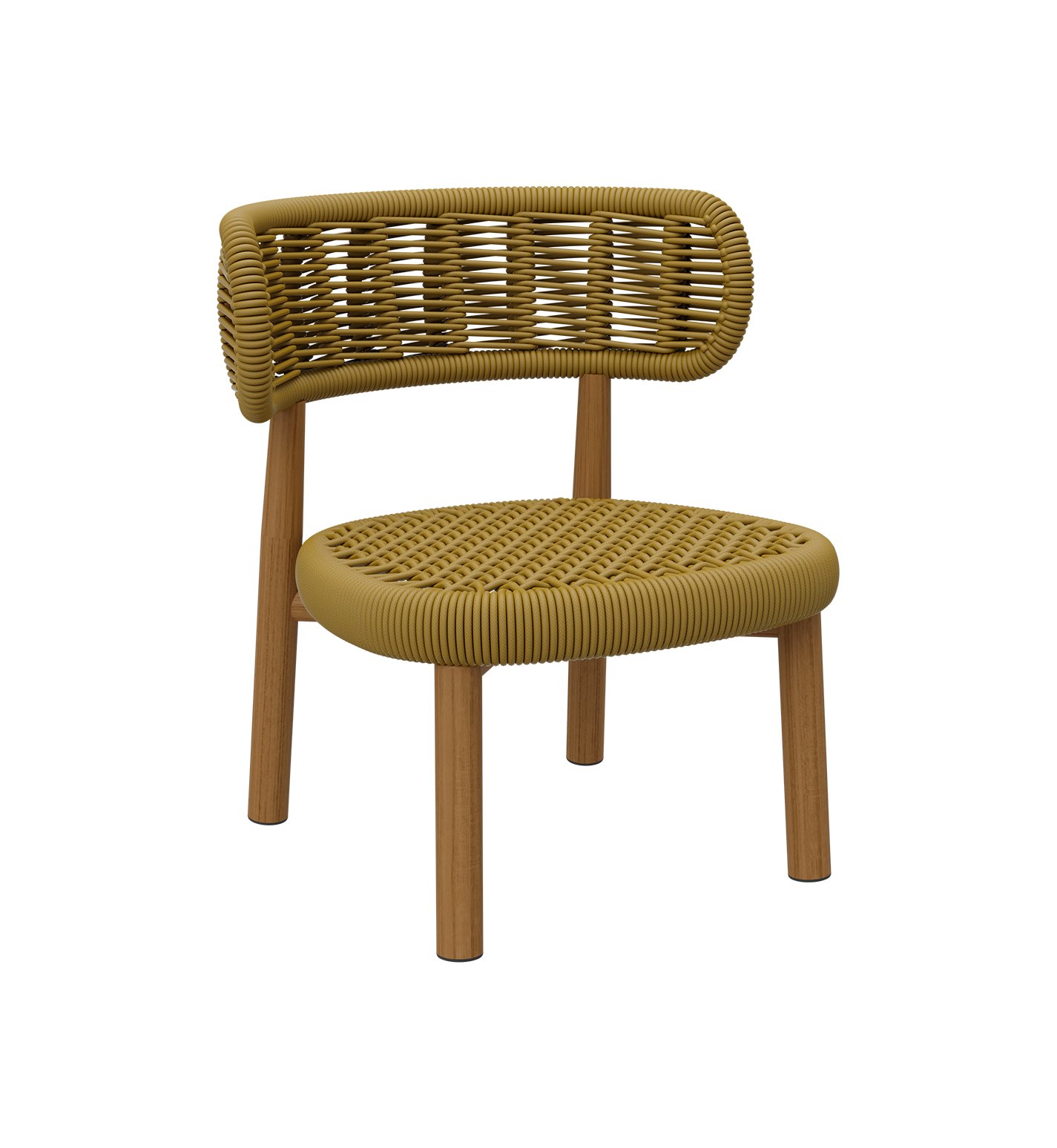 Shell Lounge Side Chair with Seat Cushion - Image 3