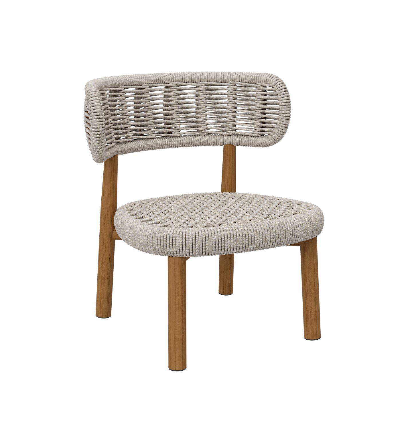 Shell Lounge Side Chair with Seat Cushion